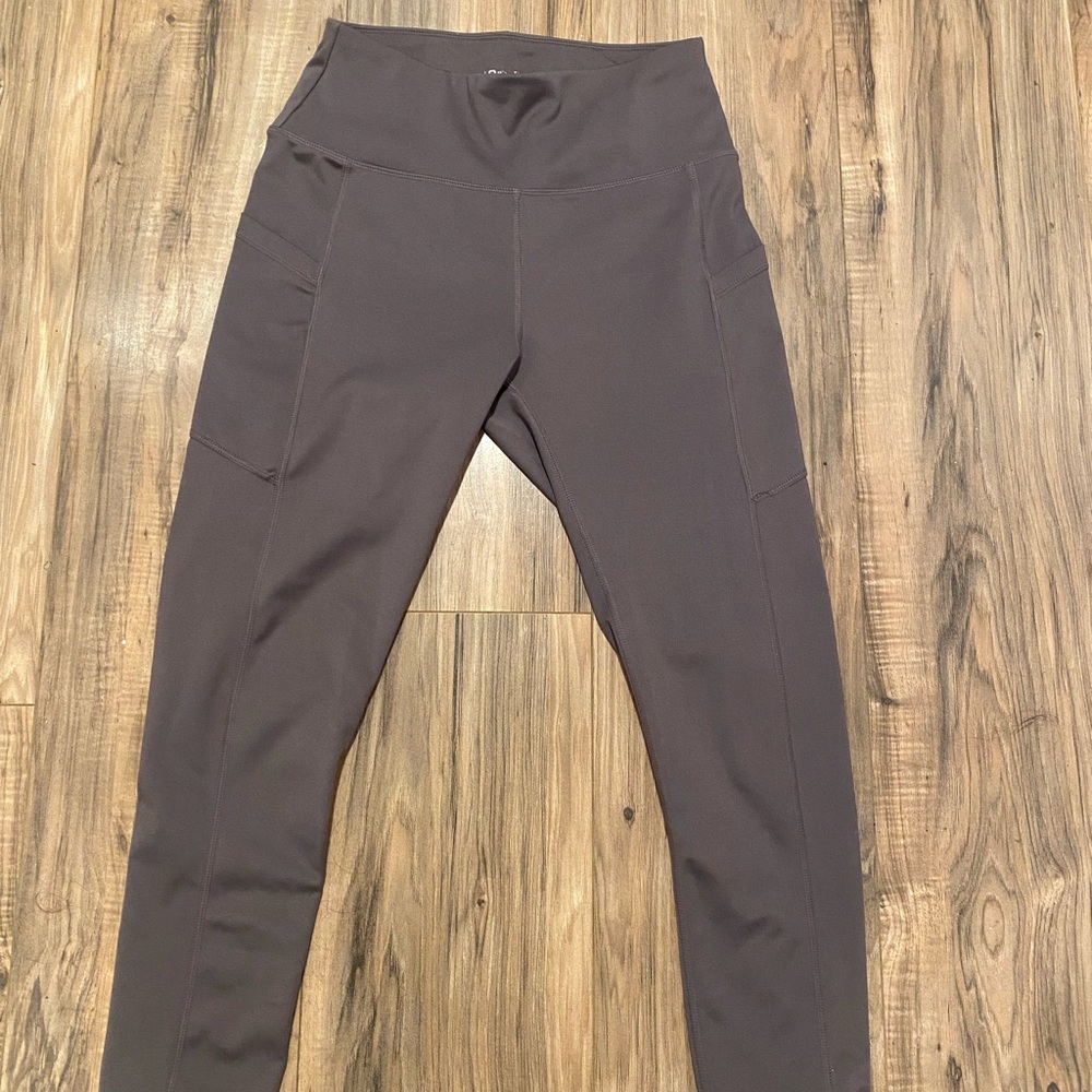 High-Waisted Brown Leggings Level Up Active Small